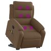 vidaXL Fauteuil de massage inclinable Marron Tissu