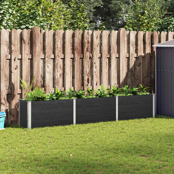 vidaXL Plate-forme surélevée de jardin 300x50x54 cm WPC Gris