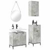 vidaXL Ensemble de mobilier de salle de bain 3 pcs Gris b&eacute;ton