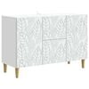 vidaXL Buffet Blanc 89 x 34,5 x 60 cm Bois d'ing&eacute;nierie