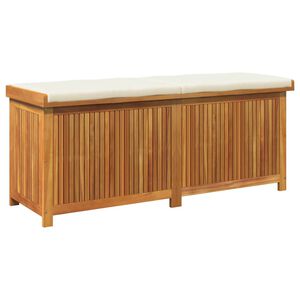 vidaXL Bo&icirc;te &agrave; coussins d'ext&eacute;rieur 150x50x60,5cm bois massif d'acacia