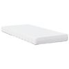 vidaXL Lit de jour avec matelas blanc 100x200 cm bois de pin massif