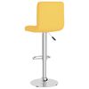 vidaXL Tabourets de bar lot de 2 jaune moutarde tissu