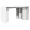 vidaXL Tables gigognes 3 pcs blanc bois d'ing&eacute;nierie