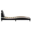 vidaXL Cadre de lit Viana avec LED sans matelas noir et blanc 90x200 cm