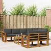 vidaXL Ensemble de canap&eacute;s d'ext&eacute;rieur 9 pcs Naturel et Anthracite