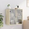 vidaXL Armoire murale avec portes en verre ch&ecirc;ne sonoma 68x37x68,5 cm