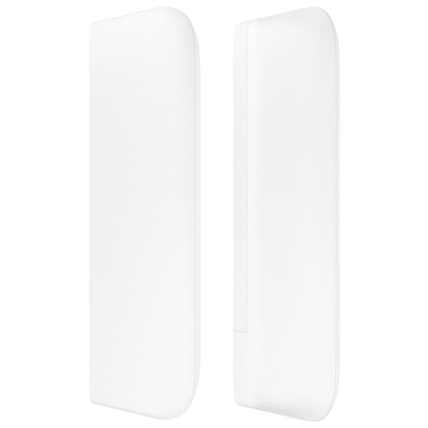 vidaXL T&ecirc;te de lit avec oreilles Blanc 93x16x78/88 cm Similicuir