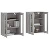 vidaXL Armoires murales 2 pcs sonoma gris bois d'ingénierie