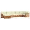 vidaXL Ensembles de canap&eacute;s avec coussin 7 pcs Naturel et Cr&egrave;me