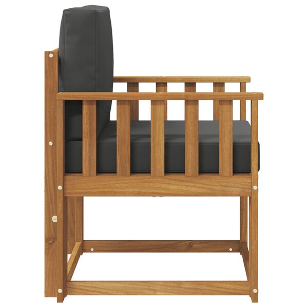 vidaXL Canap&eacute; d&rsquo;ext&eacute;rieur Bois d'acacia massif et polyester Naturel