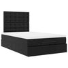 vidaXL Cadre de lit ottoman avec matelas noir 120x190 cm similicuir