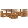 vidaXL Ensemble de canap&eacute;s d'ext&eacute;rieur 6 pc Naturel Polyester
