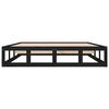 vidaXL Cadre de lit sans matelas noir 120x200 cm bois massif