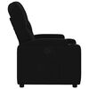 vidaXL Fauteuil inclinable Noir Tissu