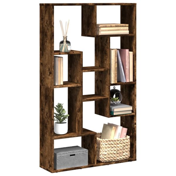 vidaXL Biblioth&egrave;que ch&ecirc;ne fum&eacute; 72x20x120 cm bois d'ing&eacute;nierie