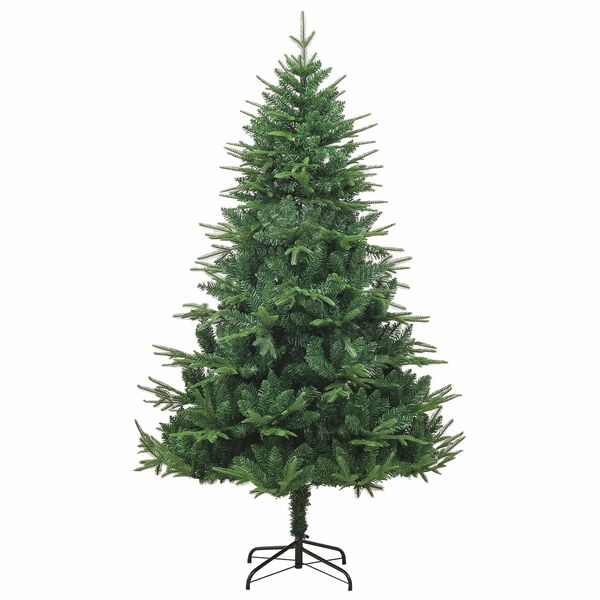 vidaXL Sapin de No&euml;l artificiel pr&eacute;-&eacute;clair&eacute; Vert 180 cm PVC et PE