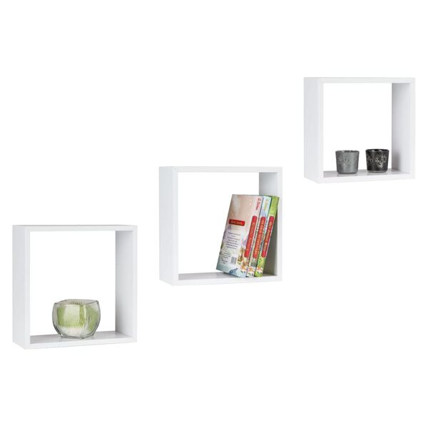 Practo Home Supports muraux 3 pcs bois blanc