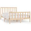vidaXL Cadre de lit sans matelas 120x190 cm bois massif