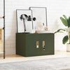 vidaXL Armoire de rangement Vert olive 60 x 40 x 40 cm Acier
