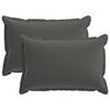vidaXL Housse de coussin 2 pc HOUTEN Anthracite 30 x 50 cm Polyester