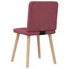 vidaXL Chaises &agrave; manger lot de 6 rouge bordeaux tissu