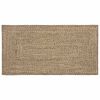 vidaXL Tapis de zone Naturel et noir 100 x 200 cm Jute