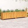 vidaXL Jardini&egrave;re avec doublure 199x38,5x50 cm bois massif d'acacia