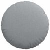 vidaXL Coussins de si&egrave;ge 2 pcs Gris clair &Oslash;40 x 13 cm tissu