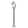 vidaXL Lampadaire d'ext&eacute;rieur argent&eacute; 80 cm acier inoxydable