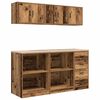 vidaXL Armoires de garage 6 pcs vieux bois bois d'ing&eacute;nierie