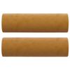 vidaXL Ensemble de canap&eacute;s 2pcs coussins d&eacute;coratifs et coussins Marron