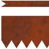 vidaXL Bordure de Pelouse 50 pcs Marron 100 x 0.05 x 20 cm