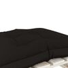 vidaXL Repose-pied palette de jardin avec coussin noir Bois