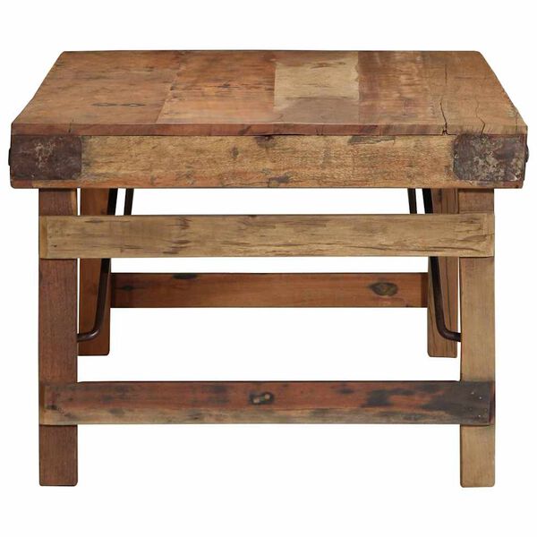 vidaXL Table basse Marron 110 x 55 x 40 cm Bois Recyclé Solide