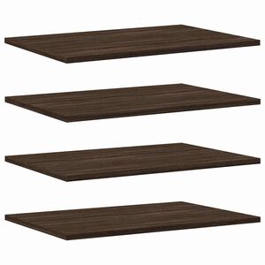 vidaXL &Eacute;tag&egrave;res murales 4 pcs ch&ecirc;ne marron 60x40x1,5cm bois ing&eacute;nierie