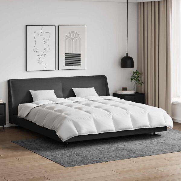 vidaXL Ensemble de Duvet avec oreiller 3 pcs Blanc Plume de canard