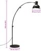 vidaXL Lampadaire 25 W noir 150 cm E27