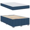 vidaXL Cadre de lit avec matelas Bleu 120 x 200 cm tissu