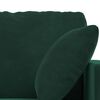vidaXL Canap&eacute; 2 pcs Vert fonc&eacute; 138 x 78 x 80 cm Velours