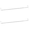 vidaXL Tringles &agrave; rideau 2 pcs blanc et argent&eacute; 90-135 cm aluminium