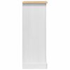 vidaXL Table de chevet avec tiroir Blanc 53 x 39 x 103 cm Pin massif
