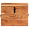 vidaXL Bo&icirc;te de rangement 39x28x31 cm Bois massif d'acacia