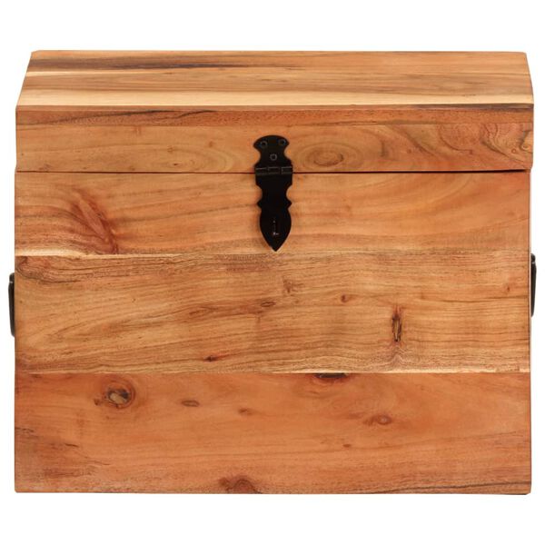vidaXL Bo&icirc;te de rangement 39x28x31 cm Bois massif d'acacia