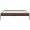 vidaXL Cadre de lit sans matelas ch&ecirc;ne marron 120x190 cm