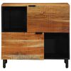 vidaXL Buffet Naturel 80 x 33,5 x 75 cm Bois d'Acacia Massif