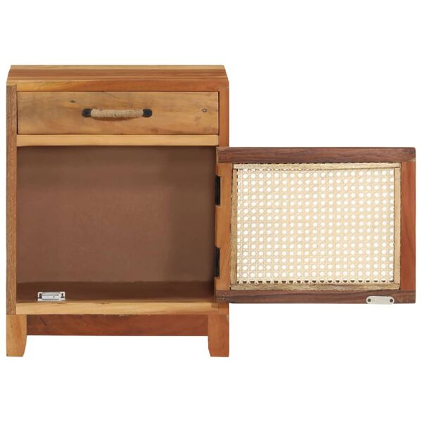 vidaXL Table de chevet 40x30x50 cm Bois de r&eacute;cup&eacute;ration massif