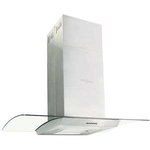 vidaXL Hotte &icirc;lot 90 cm Acier inoxydable 756 m&sup3;/h LED