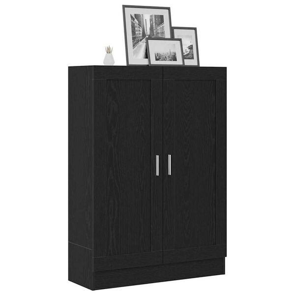 vidaXL Biblioth&egrave;que Ch&ecirc;ne noir 82,5 x 30,5 x 115 cm Bois d'ing&eacute;nierie