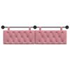 vidaXL T&ecirc;te de lit suspendue Rose 170 x 55 x 7 cm Velours